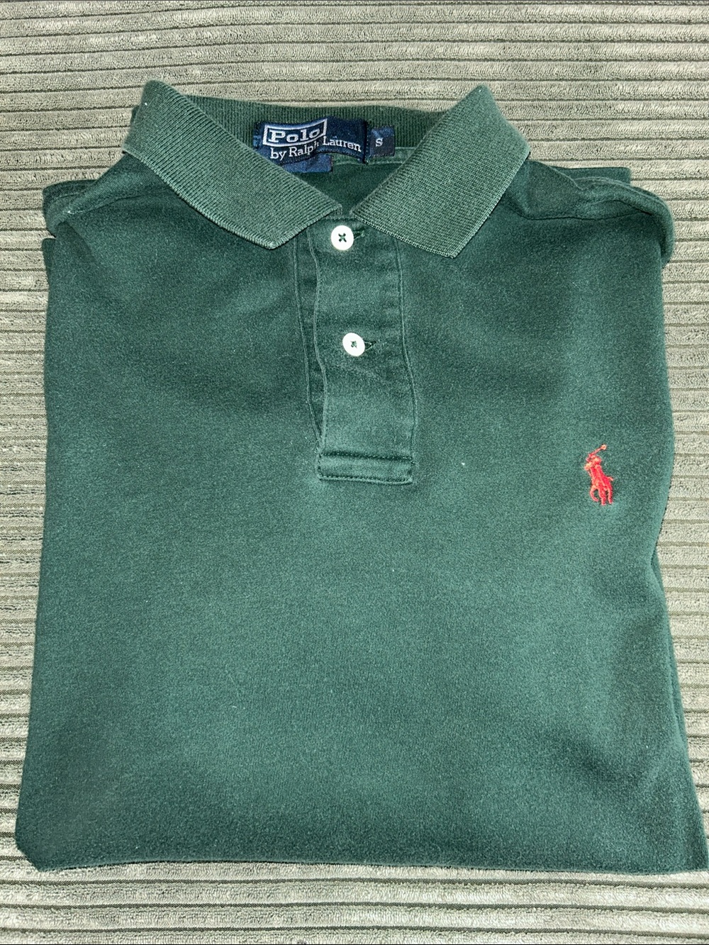 Polo by Ralph Lauren Dark Green Polo with Red Pony Embroidery